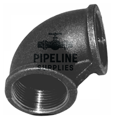 British Standard Female Elbow 90° Black