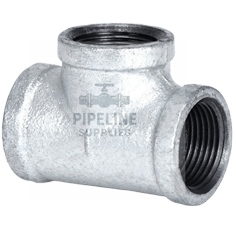 British Standard Female Equal Tee Galvanised