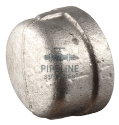 British Standard Female Round Cap Galvanised