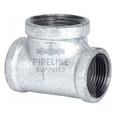 British Standard Increasing Branch Tee Galvanised