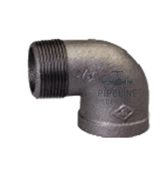 British Standard Male Female Elbow 90° Black BSPT