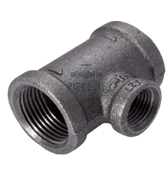 Standard Reducing Branch Tee Black