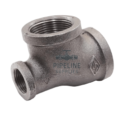 British Standard Reducing Run Tee Black