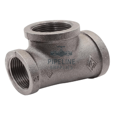 British Standard Reducing Run & Branch Tee Black