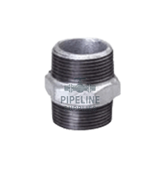 British / DIN Standard Hexagon Nipple Galvanised